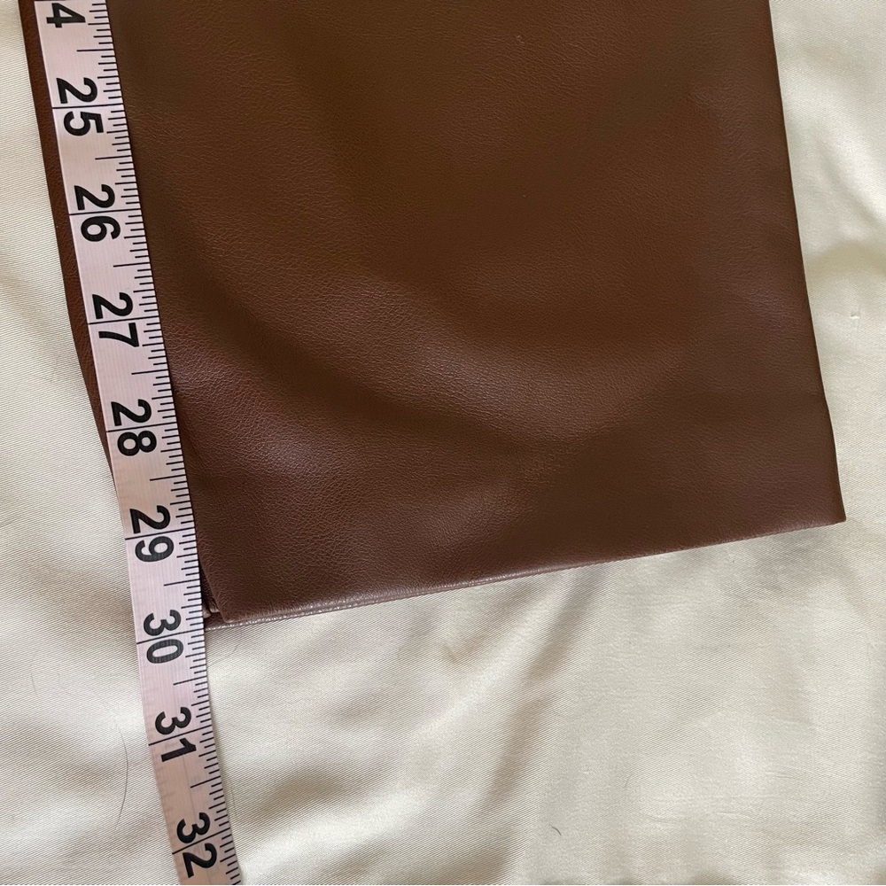 NEW Oak + Fort Faux Vegan Leather Pants Slim High Rise NWT - Picture 12 of 12